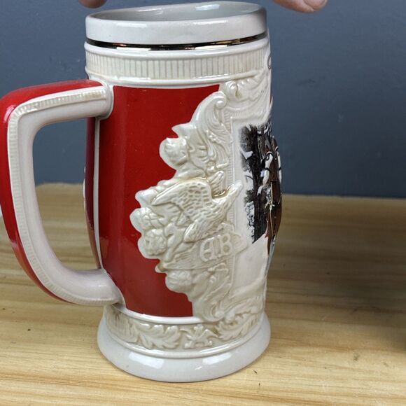 2014 Budweiser Holiday Stein "Holiday Lane" New In Box w/COA - Picture 5 of 13